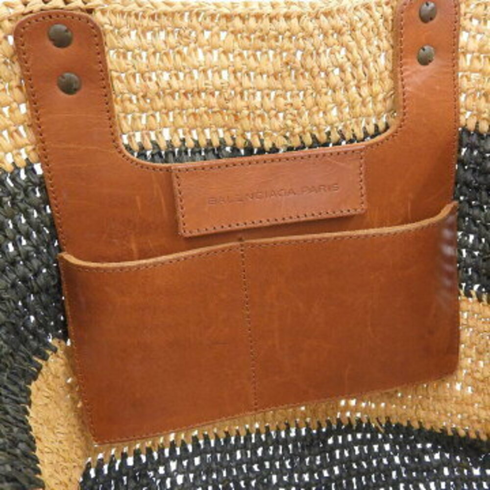 Balenciaga Handbag Basket Bag Raffia Summer Rare - Picture 9 of 9